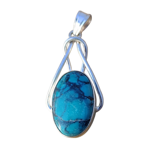 Turquoise Knot Pendent